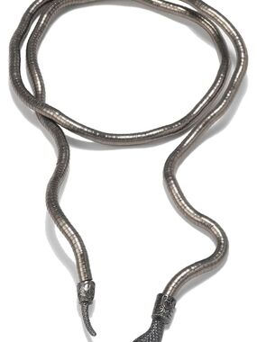 Bendable Punk Snake Necklace Choker Adjustable Snake Bracelet Flexible Wrap Coil